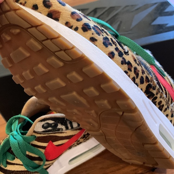 🌴 Used Rare collectible Air Max 1 Atmos animal pack 2.0 black box 2018 - Picture 12 of 16